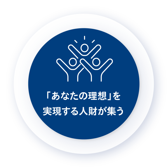 「あなたの理想」を実現する人財が集う