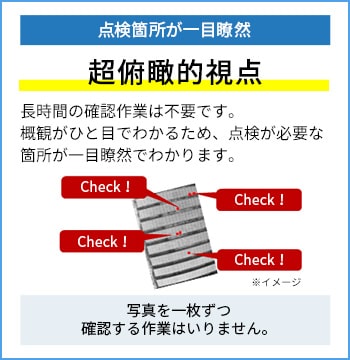点検箇所が一目瞭然 超俯瞰的視点