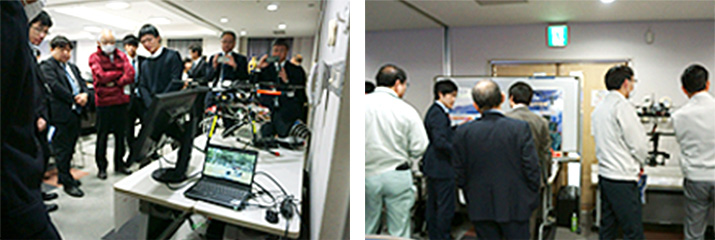 展示コーナーでは大型の産業用機体に注目が集まりました